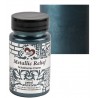 Schablonier Creme Metallic Relief petrol