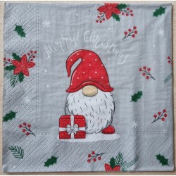 Serviette Wichtel/Geschenk