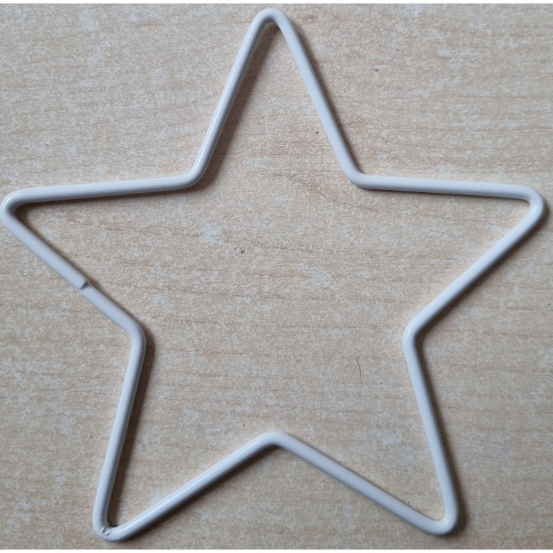 Metall Stern weiss
