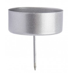 Teelichthalter zum Stecken silber