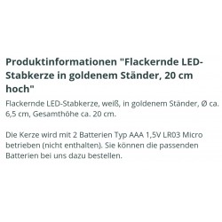 Led Stabkerze mit Ständer