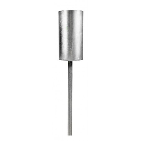 Metall Kerzen Stecker silberfarbig