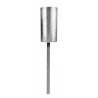 Metall Kerzen Stecker silberfarbig