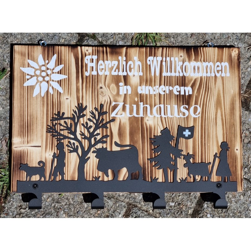 Garderobe Alpaufzug natur