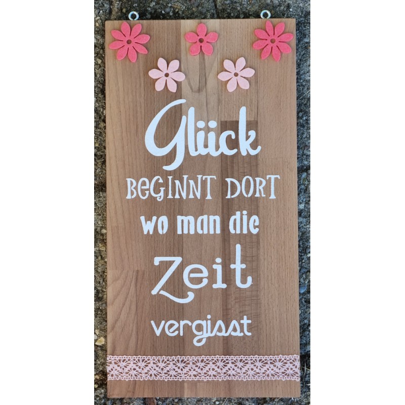 Schild Glück