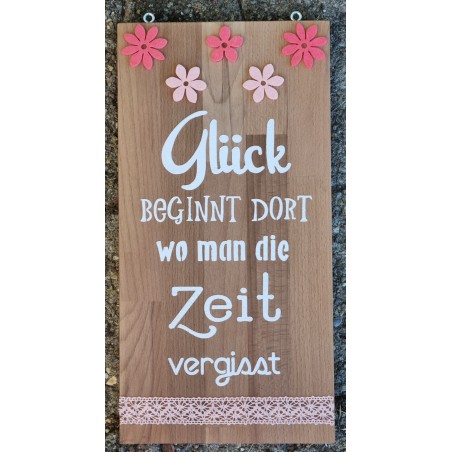 Schild Glück