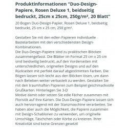 Duo Design Papier Rosen Deluxe 1
