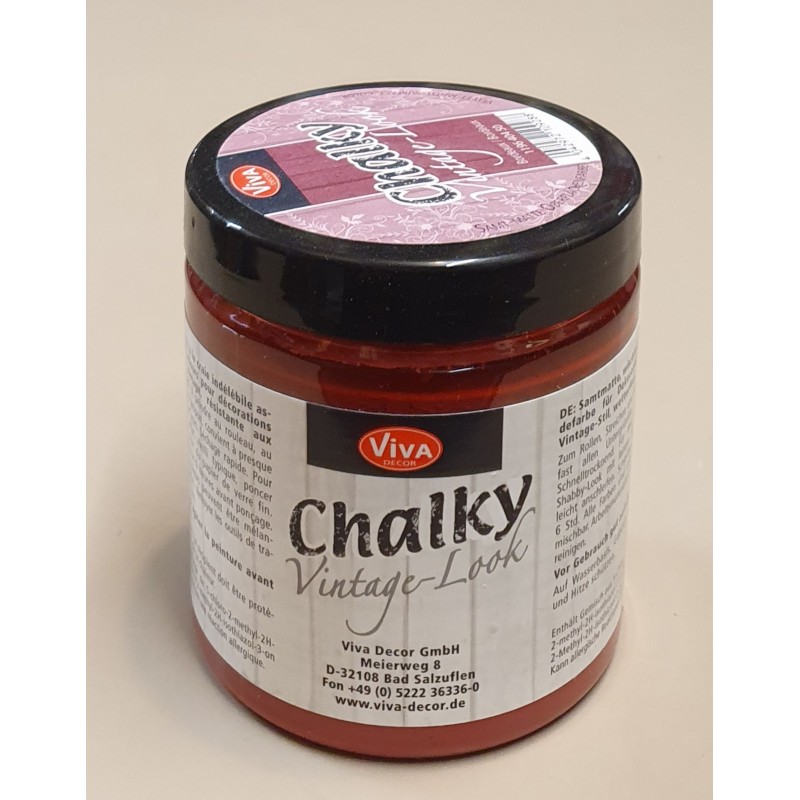 Chalky Vintage Look Bordeaux