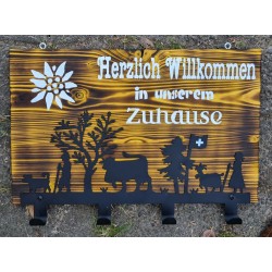 Garderobe Alpaufzug gelb