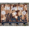 Garderobe Alpaufzug natur Home sweet Home