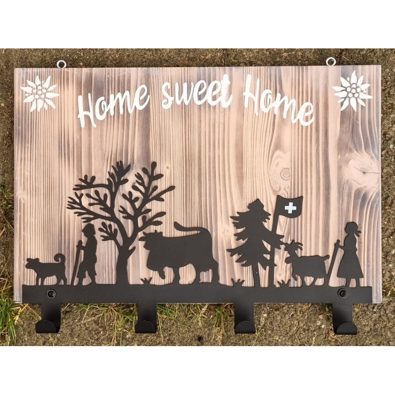Garderobe Alpaufzug  creme Home sweet Home