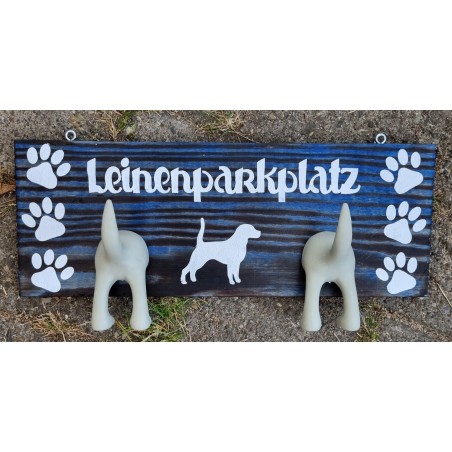 Leinenparkplatz blau