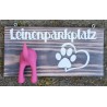 Leinenparkplatz rosa