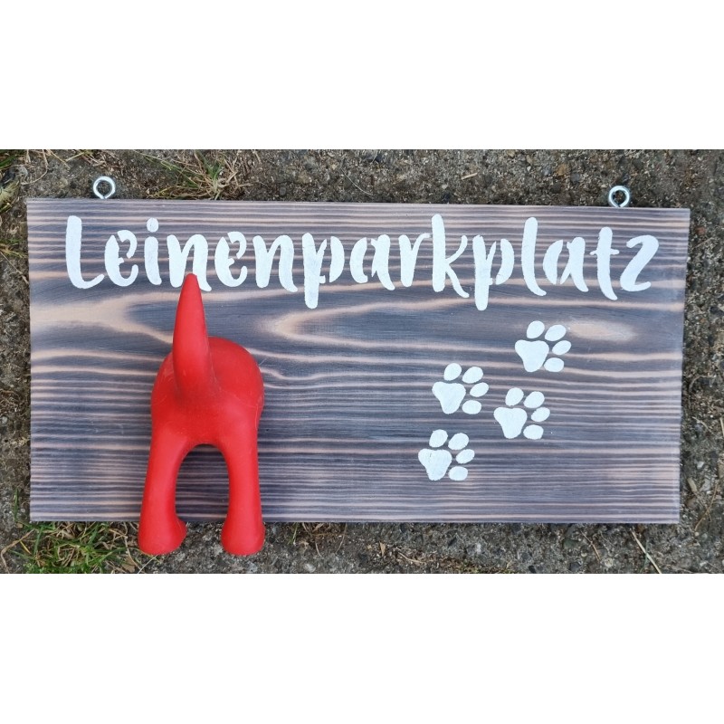 Leinenparkplatz rot
