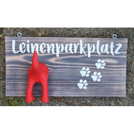 Leinenparkplatz rot