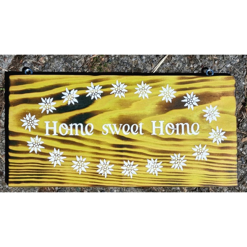 Schild Home sweet Home grün