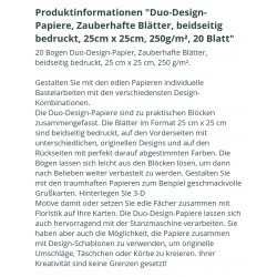 Duo Design Papier Zauberhafte Blätter