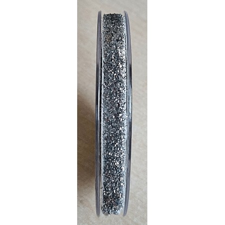 Deko Band silber/glitzer
