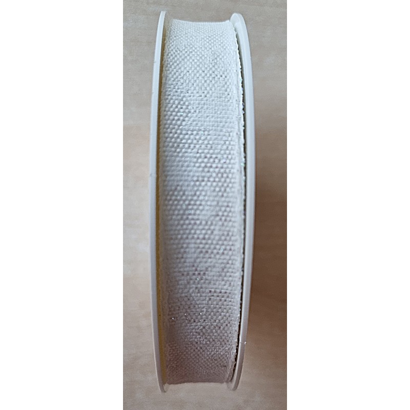 Deko Band weiss mit Sternen