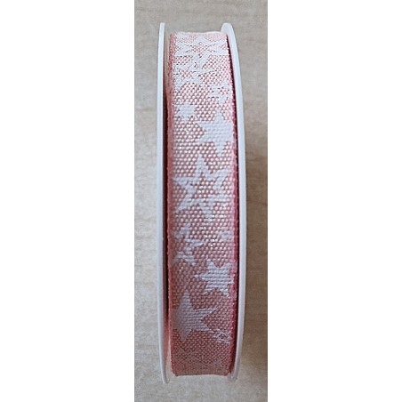 Deko Band rosa mit Sternen