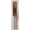 Deko Band Organza Gestreift grün