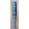 Deko Band Organza Schneeflocken blau