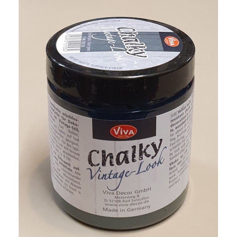 Chalky Vintage Look Dunkelgrün