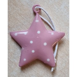 Metall Stern rosa