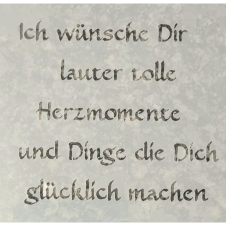Schablone Ich wünsche Dir....