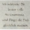 Schablone Ich wünsche Dir....