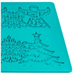 Dekormatte Silikon Engel/Tannenbaum