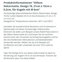 Dekormatte Silikon Kugel