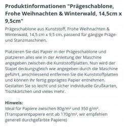 Prägeschablone Hirsch/Wald