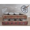 Advent to go Edelweiss kariert rot