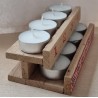 Advent to go Edelweiss kariert rot