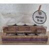 Advent to go violette kariert