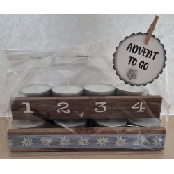 Advent to go Edelweiss hellblau