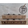 Advent to go Alpaufzug braun/gold