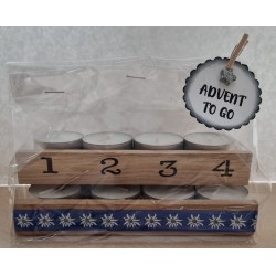 Advent to go Edelweiss blau
