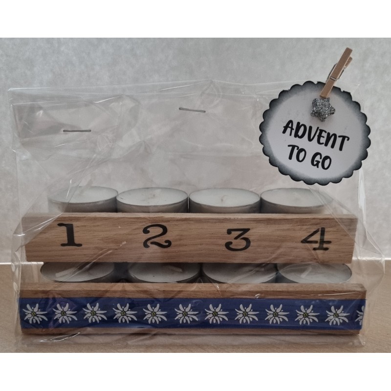 Advent to go Edelweiss blau
