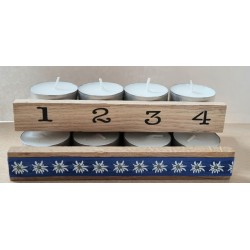 Advent to go Edelweiss blau