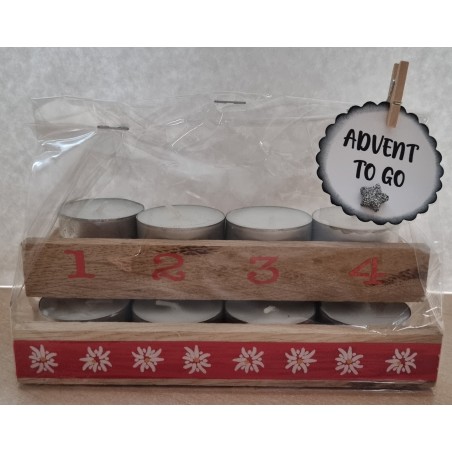 Advent to go Edelweiss rot