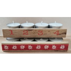 Advent to go Edelweiss rot
