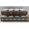 Advent to go Sterne mint/silber