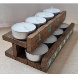 Advent to go Sterne mint/silber