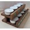 Advent to go Sterne mint/silber