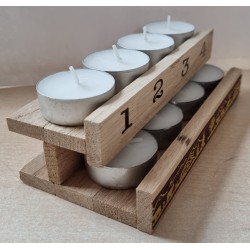 Advent to go Alpaufzug braun/gold
