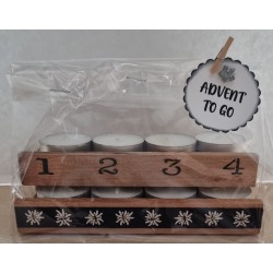 Advent to go Edelweiss schwarz
