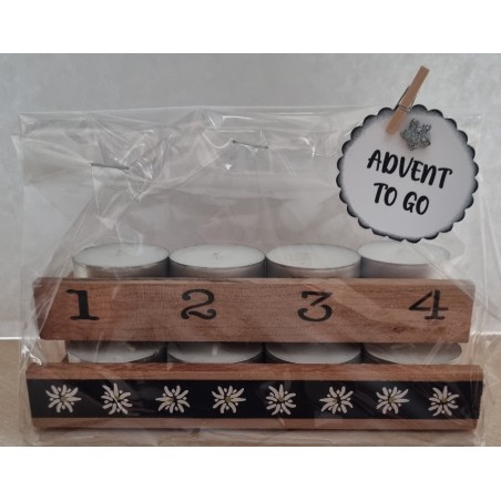 Advent to go Edelweiss schwarz