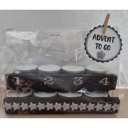 Advent to go Sterne silber